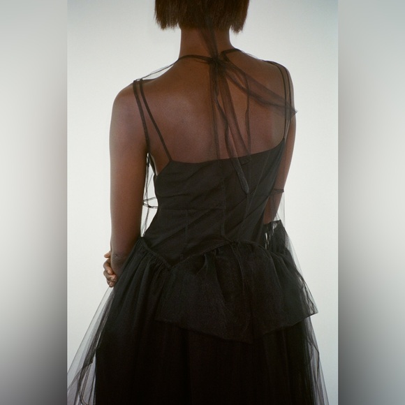 Sandy Liang Mez Dress in Black - Brand new - Picture 3 of 4